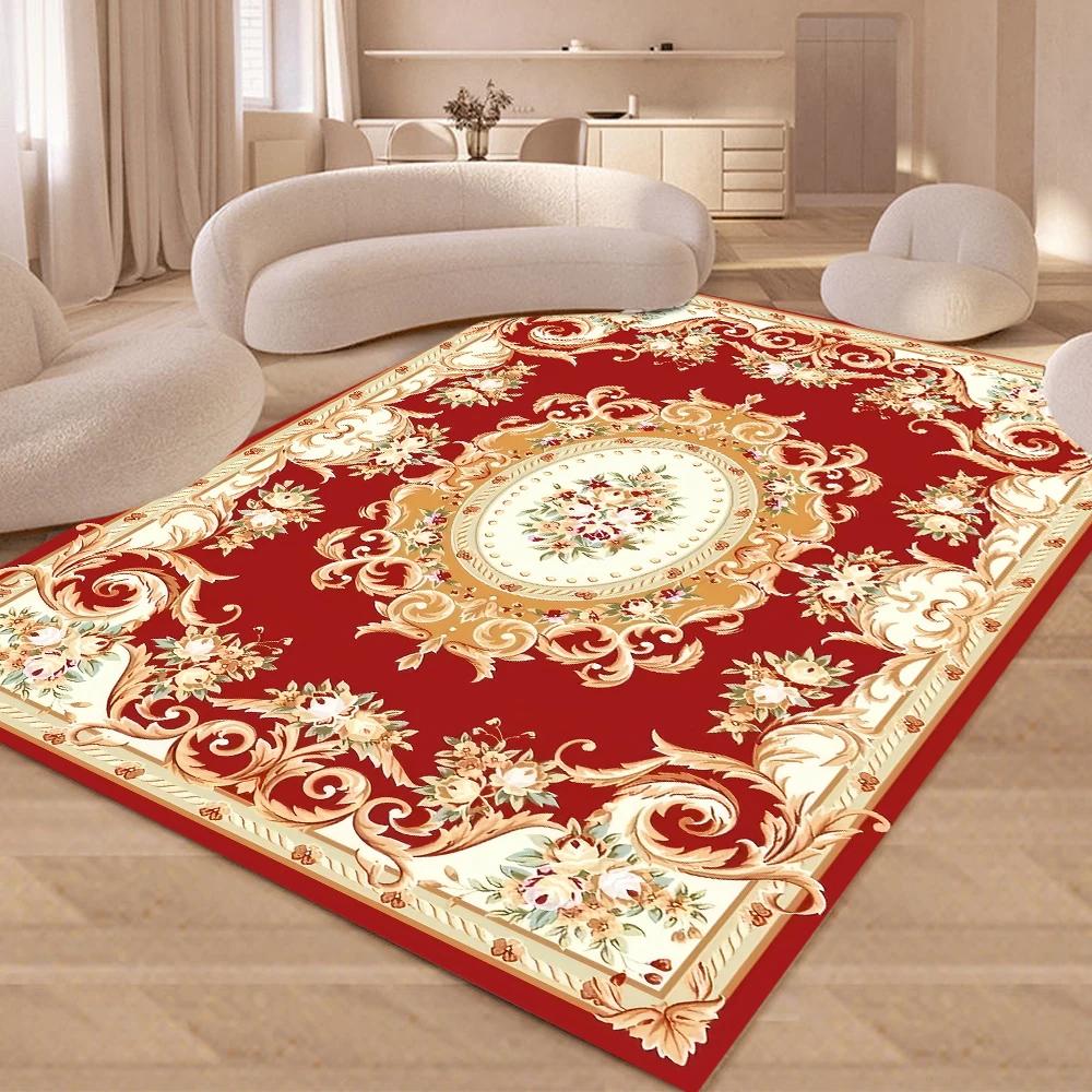 European Vintage Flower Carpet Is Suitable For Living Room Luxury Decor Mat Non-Slip Bedroom Cloakroom Washable Soft Pad 120x160cm 47x63inch
European Vintage Flower Carpet Is Suitable For Living Room Luxury Decor Mat Non-Slip Bedroom Cloakroom Washable Soft Pad 120x160cm 47x63inch