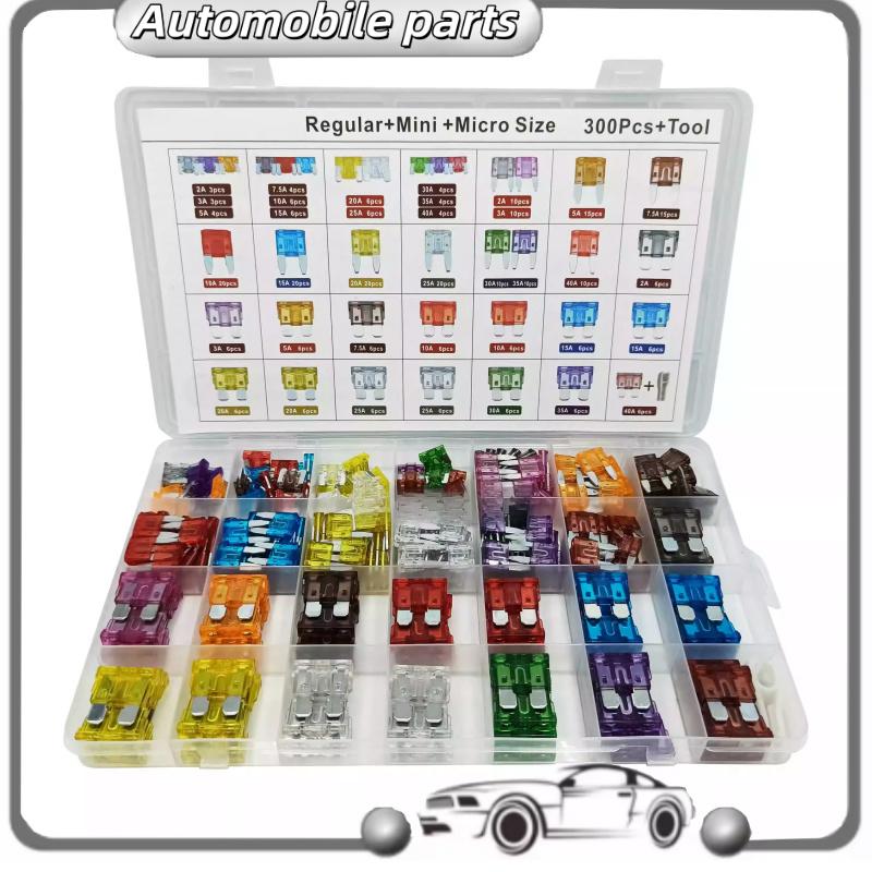 300pcs Of Automotive Fuses With Insert Plates, Box Set, Medium And Small Zinc Alloy Fuses, Mini Combination Set 300pcs
300pcs Of Automotive Fuses With Insert Plates, Box Set, Medium And Small Zinc Alloy Fuses, Mini Combination Set 300pcs