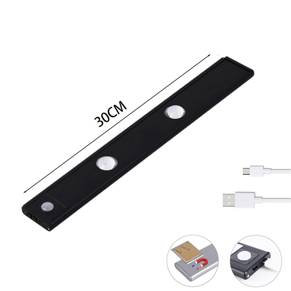MZ-1602 30CM Smart LED Human Motion Sensing Night Light Self-Adhesive Closet Lamp Cabinet Strip Light for Wardrobe Black
MZ-1602 30CM Smart LED Human Motion Sensing Night Light Self-Adhesive Closet Lamp Cabinet Strip Light for Wardrobe Black