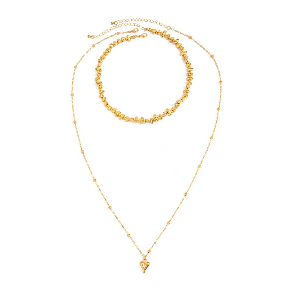 Irregular Crushed Stone Heart Pendant Necklace Metal Adjustable Neck Chain Punk Trend Fold Wear Long Necklace Fashion Jewelry золотой
Irregular Crushed Stone Heart Pendant Necklace Metal Adjustable Neck Chain Punk Trend Fold Wear Long Necklace Fashion Jewelry золотой