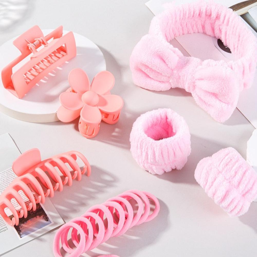 Skin Care Flower Hair Claw Wash Face Wrist Strap Plush Bow Headband Hair Grip Hair Rope Home синій
Skin Care Flower Hair Claw Wash Face Wrist Strap Plush Bow Headband Hair Grip Hair Rope Home синій