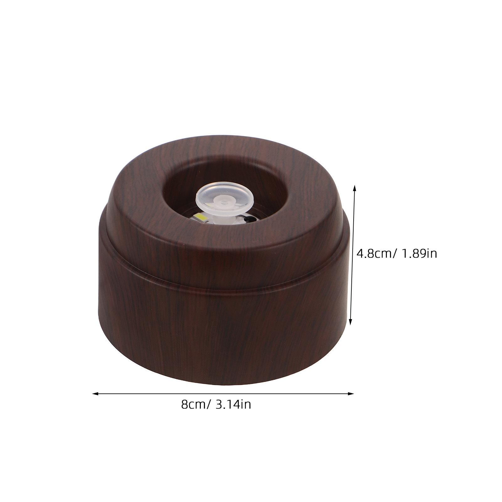 Rotatable Round Wood Grain LED Light Base USB Powered Crystal Ball Display Stand Glowing Ambient Lamp for Glass Art Night Light other
Rotatable Round Wood Grain LED Light Base USB Powered Crystal Ball Display Stand Glowing Ambient Lamp for Glass Art Night Light other