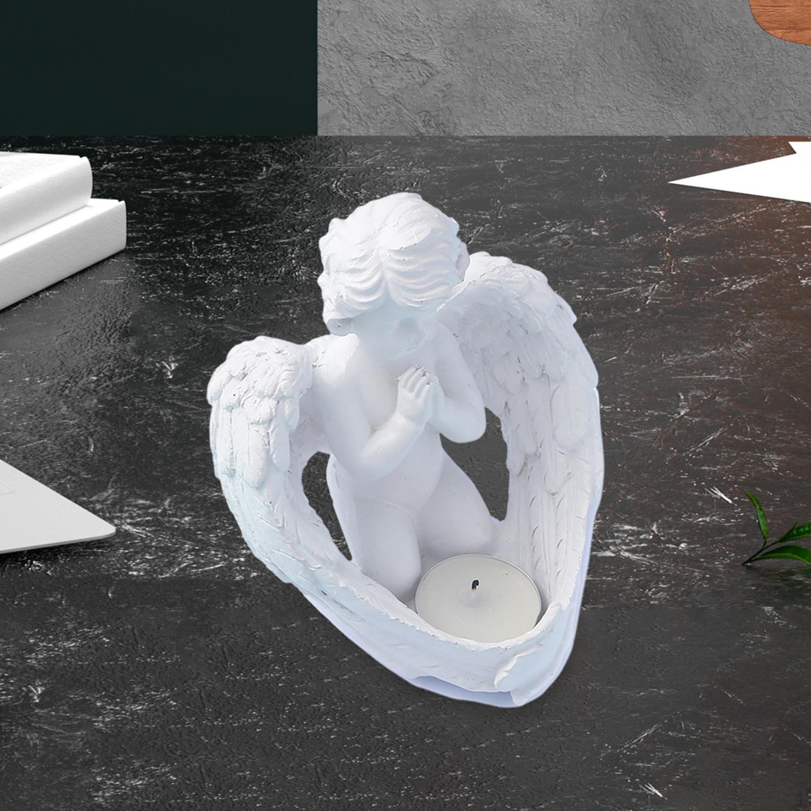 Resin Angel Candle Holder Statue Figurines Candelabras Desktop Ornament Candlestick for Party
Resin Angel Candle Holder Statue Figurines Candelabras Desktop Ornament Candlestick for Party