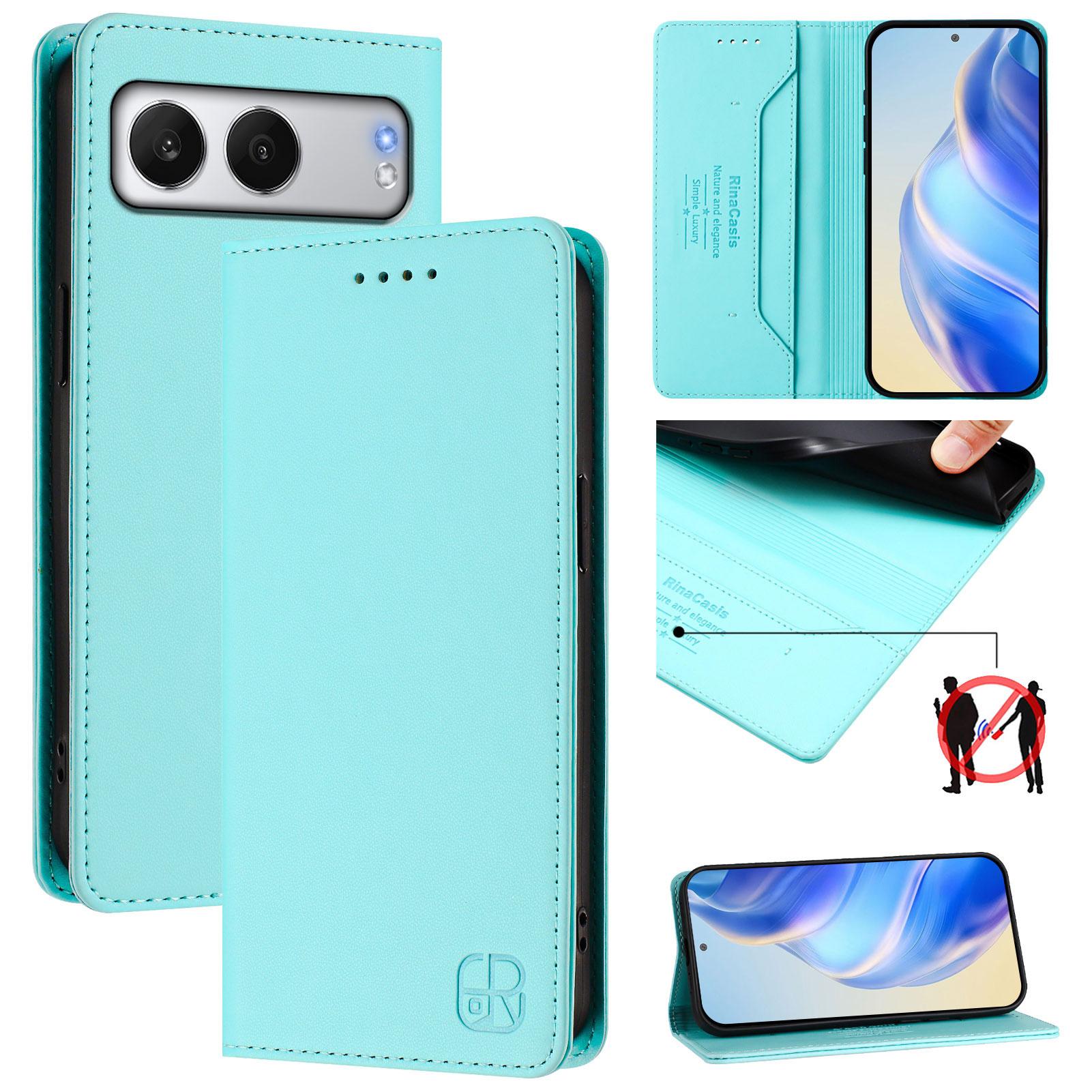 For OnePlus Nord 4 Leather Case RINACASIS RC01 Phone Cover with RFID Blocking Wallet Stand Green
For OnePlus Nord 4 Leather Case RINACASIS RC01 Phone Cover with RFID Blocking Wallet Stand Green