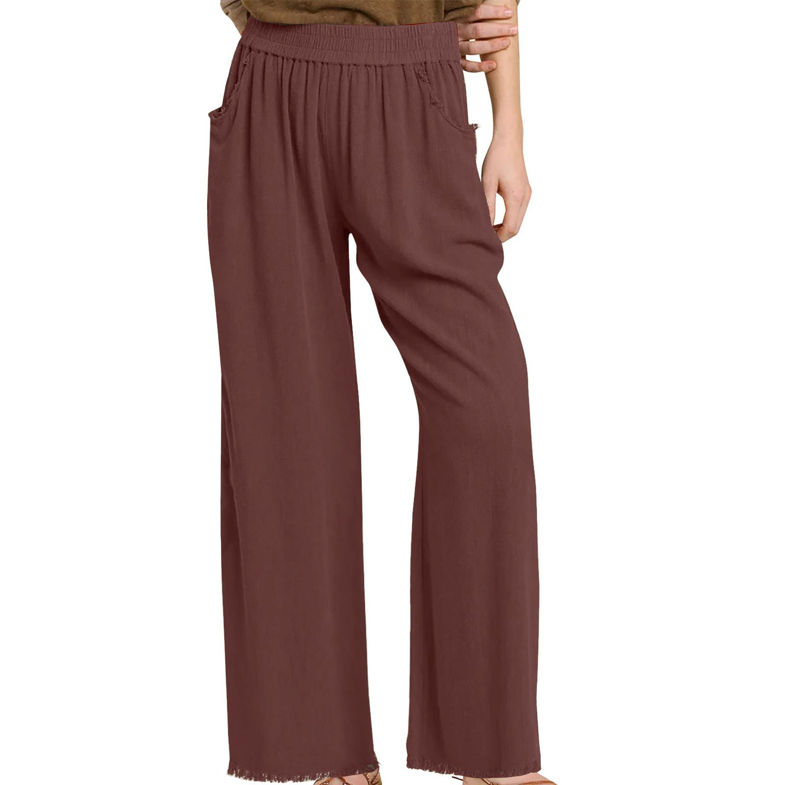 Women s Yoga Pants Comfortable Drawstring Pants Loose Straight Pants With Pockets Color Sweat Pants Wide Leg Running Exercise XXXL кавовий
Women s Yoga Pants Comfortable Drawstring Pants Loose Straight Pants With Pockets Color Sweat Pants Wide Leg Running Exercise XXXL кавовий