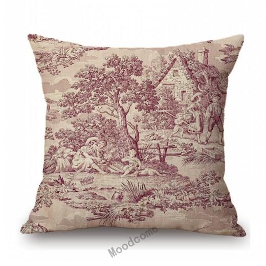 French Toile De Jouy Delft Blue Flamingo Bird Tiger Royal Court Pattern Елегантний декоративний диван Наволочка Чохол для подушки 450mm*450mm
French Toile De Jouy Delft Blue Flamingo Bird Tiger Royal Court Pattern Елегантний декоративний диван Наволочка Чохол для подушки 450mm*450mm