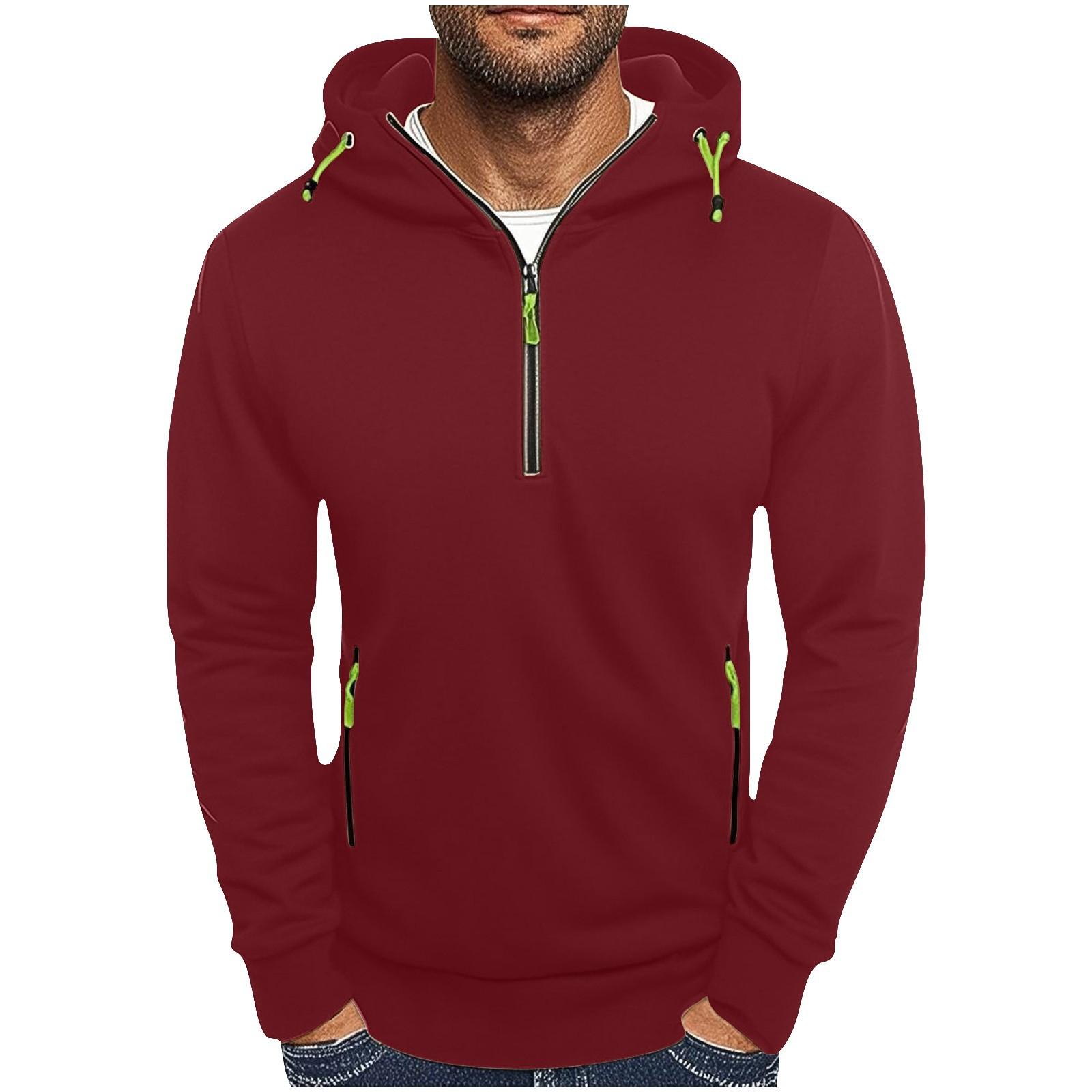 Men s Hooded Sweatshirt Casual Pullover Solid Color Half Zipper Simple Hooded Hoodie Man 3XL
Men s Hooded Sweatshirt Casual Pullover Solid Color Half Zipper Simple Hooded Hoodie Man 3XL