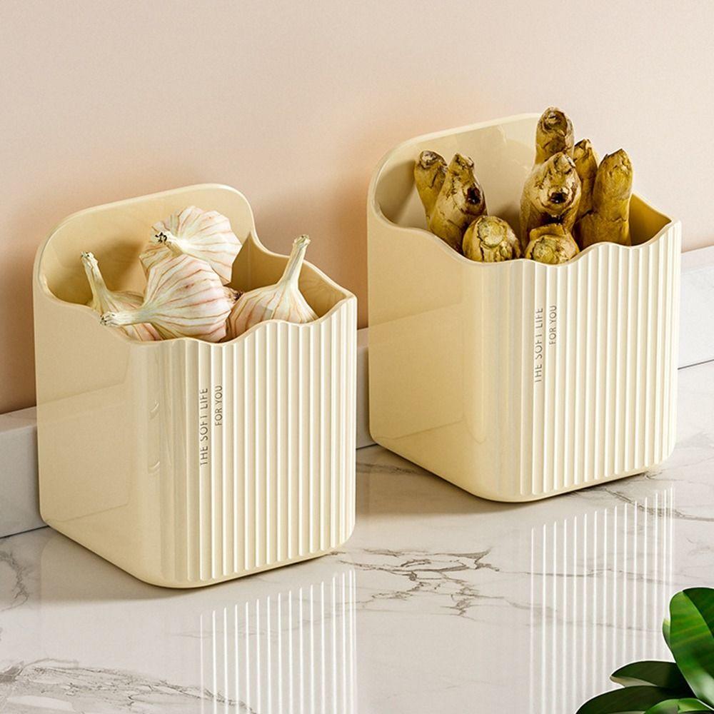 Wall-mounted Garlic Ginger Storage Box Multifunctional Storage Rack New Kitchen Chopstick Basket
Wall-mounted Garlic Ginger Storage Box Multifunctional Storage Rack New Kitchen Chopstick Basket