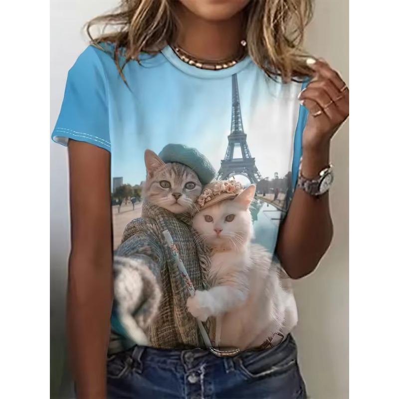 Funny Animal Women s T-Shirts 3d Print Cute Cartoon Cat Casual Short Sleeve Tshirt Fashion Top O-Neck Female Clothing 6XL
Funny Animal Women s T-Shirts 3d Print Cute Cartoon Cat Casual Short Sleeve Tshirt Fashion Top O-Neck Female Clothing 6XL