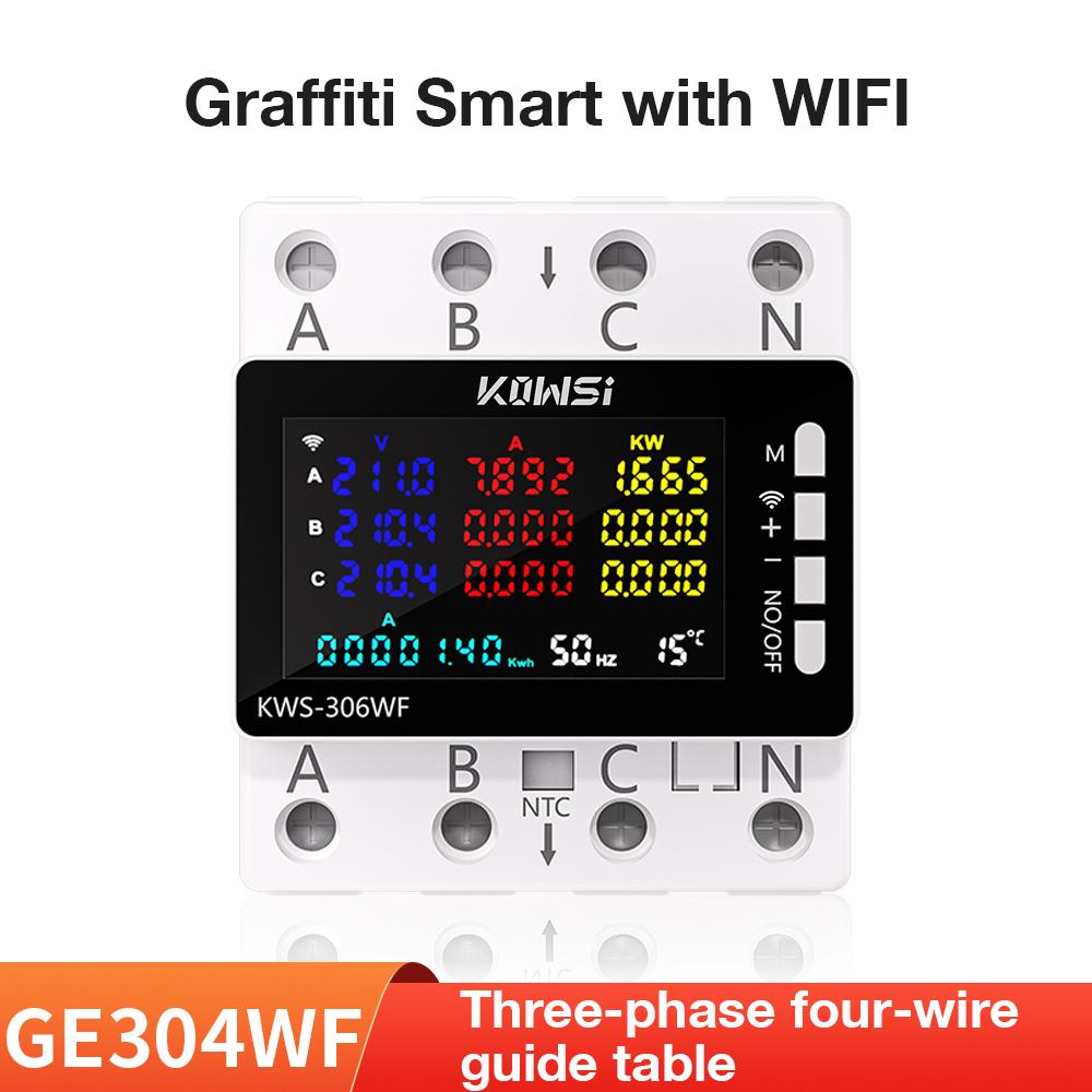 Tuya WiFi 8-в-1 AC Лічильник енергії 3P 85-290V/80A Вольтметр Амперметр Додаток Реле кВт⋅год Автоматичний вимикач Лічильник потужності Smart Life
Tuya WiFi 8-в-1 AC Лічильник енергії 3P 85-290V/80A Вольтметр Амперметр Додаток Реле кВт⋅год Автоматичний вимикач Лічильник потужності Smart Life