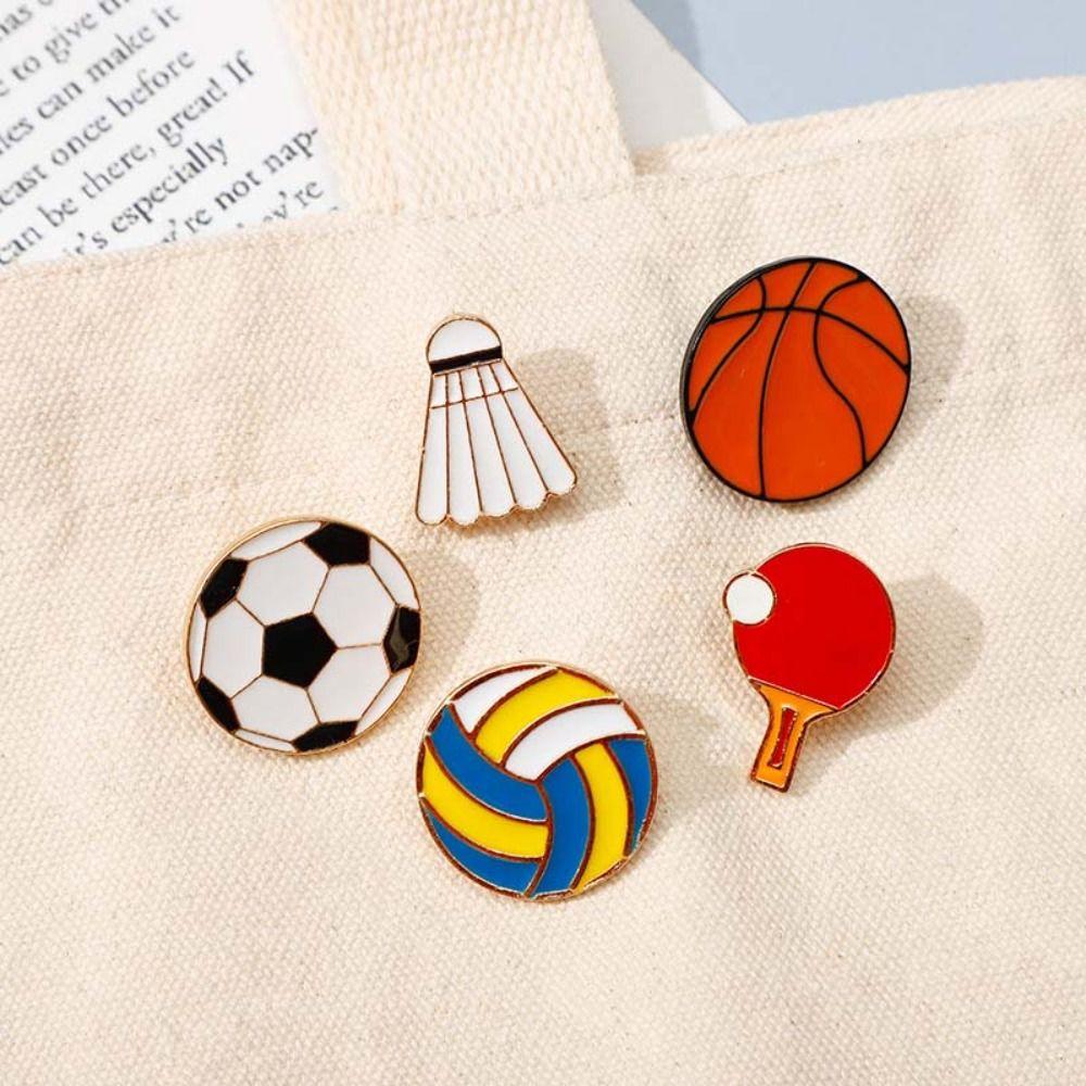 Basketball Dripping Oil Brooch Soccer Metal Badge Cute Sports Ball Enamel Pin Unisex Badminton
Basketball Dripping Oil Brooch Soccer Metal Badge Cute Sports Ball Enamel Pin Unisex Badminton