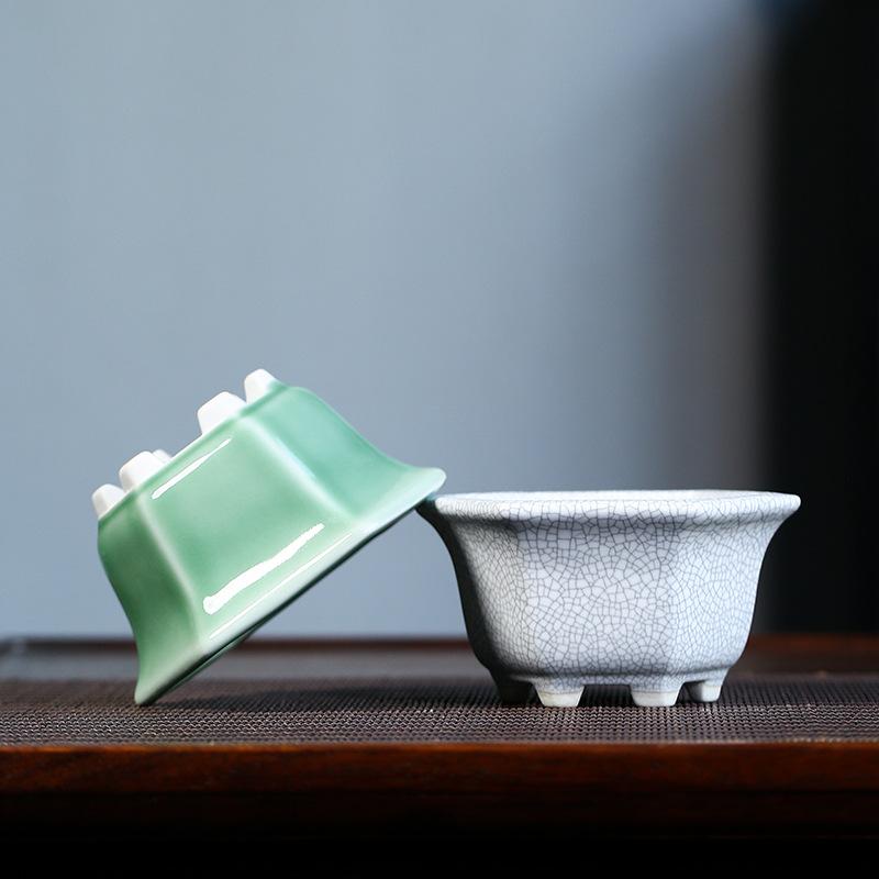 Mini Ceramic Flower Pot Bowl with Hole Ceramic Pottery Planter Thick Glazed Handmade Thick Glazed for Home Garden Decoration ціан
Mini Ceramic Flower Pot Bowl with Hole Ceramic Pottery Planter Thick Glazed Handmade Thick Glazed for Home Garden Decoration ціан
