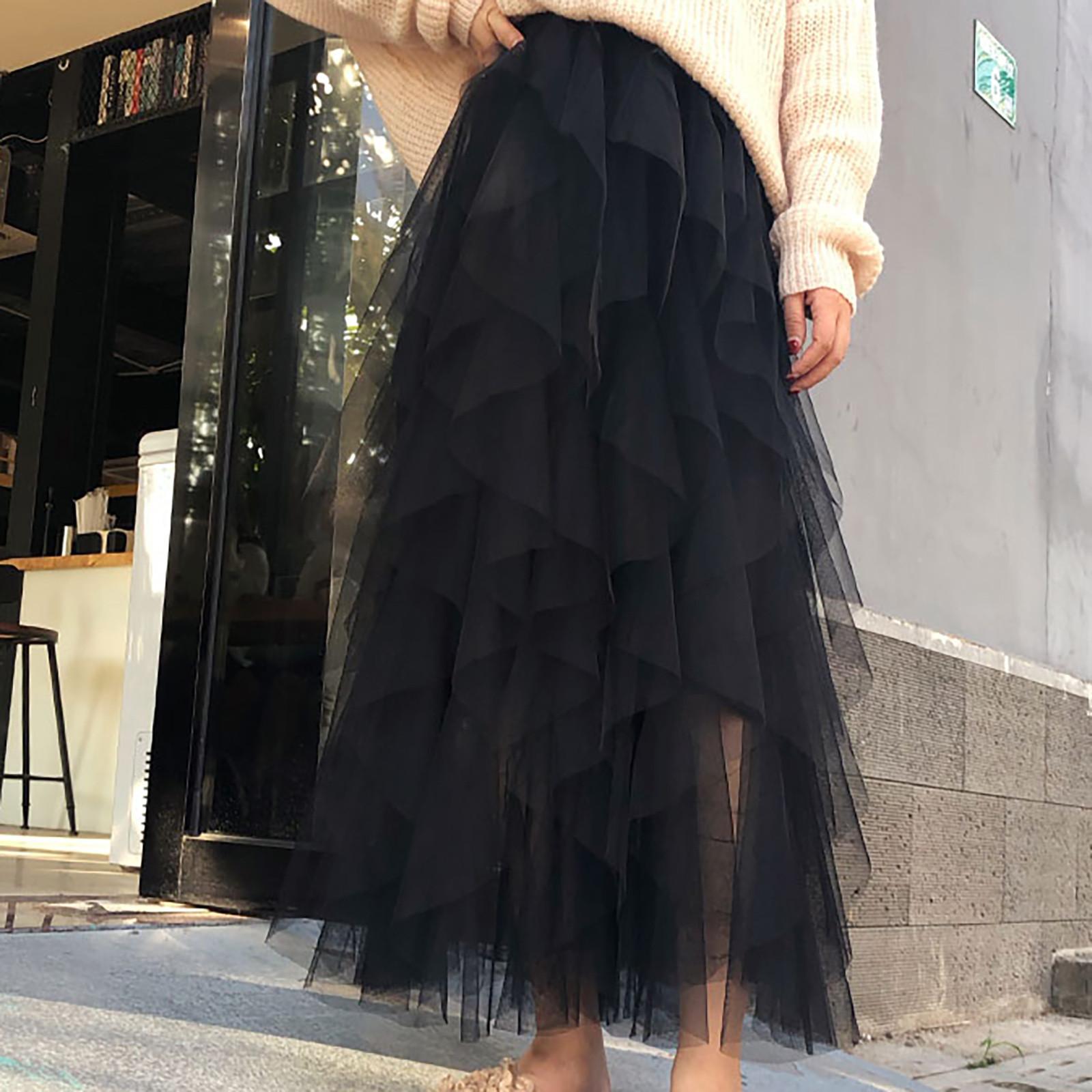 Women Spring Summer Elastic High Waist Long Mesh Skirt Womens Skirt M чёрный
Women Spring Summer Elastic High Waist Long Mesh Skirt Womens Skirt M чёрный