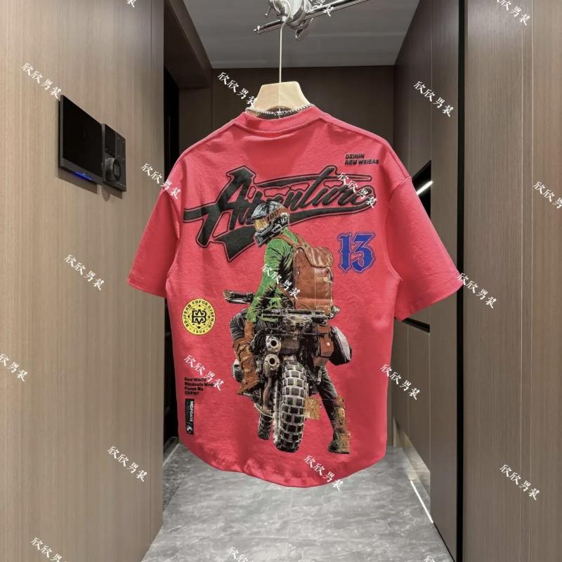 New Short-sleeved for Men s Painted Prints Fashionable and Trendy Versatile Dovetail T-shirt for Men L червоний
New Short-sleeved for Men s Painted Prints Fashionable and Trendy Versatile Dovetail T-shirt for Men L червоний