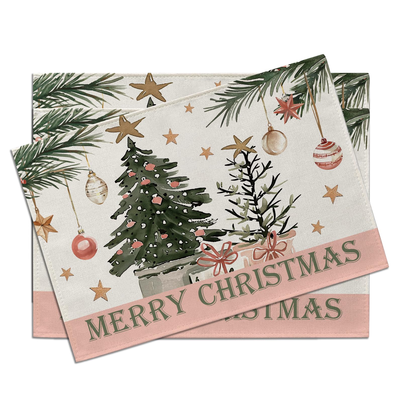 Christmas Poinsettia Placemats Set of 4, Xmas Red Flower Pine Branches Cones Holly Berries Dining Place Mats Table Decor 4Pcs-12 X18
Christmas Poinsettia Placemats Set of 4, Xmas Red Flower Pine Branches Cones Holly Berries Dining Place Mats Table Decor 4Pcs-12 X18