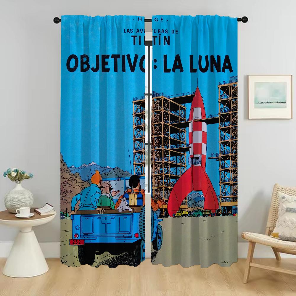 Adventures of Tintines Elegant Room Curtains for Living Room Window Curtain Partition Home Interior Curtains 2 Pieces Shades W107xH241cmx2pcs
Adventures of Tintines Elegant Room Curtains for Living Room Window Curtain Partition Home Interior Curtains 2 Pieces Shades W107xH241cmx2pcs