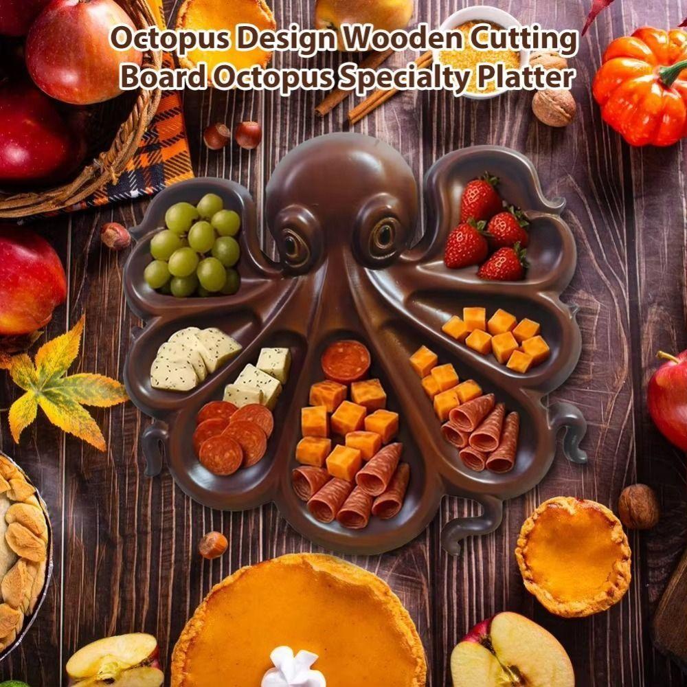 Unique Octopus Serving Tray Novelty Octopus Charcuterie Boards Family Dining Table Style 2
Unique Octopus Serving Tray Novelty Octopus Charcuterie Boards Family Dining Table Style 2