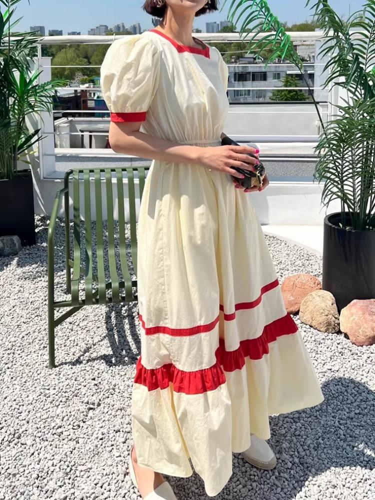 Южная Корея Шикарный летний французский квадратный воротник с открытой спиной Соответствующий цвет дизайн Смысл снижения возраста
Южная Корея Шикарный летний французский квадратный воротник с открытой спиной Соответствующий цвет дизайн Смысл снижения возраста