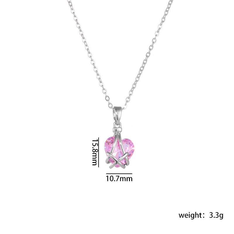 Birthday Stone Heart Necklace Niche Design for Women Light Luxury Necklace Design High-end Pendant Accessory Collarbone Chain
Birthday Stone Heart Necklace Niche Design for Women Light Luxury Necklace Design High-end Pendant Accessory Collarbone Chain