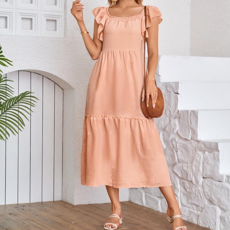 VEZFAA Женская мода лето весна однотонный принт короткий рукав квадратный воротник свободная талия повседневные платья XL оранжевый
VEZFAA Женская мода лето весна однотонный принт короткий рукав квадратный воротник свободная талия повседневные платья XL оранжевый