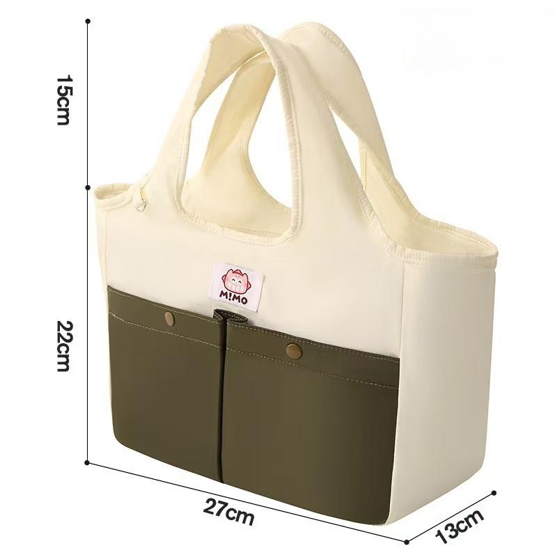 2026 New Contrast Color Insulated Lunch Bag Large Capacity Portable Thermal Tote Bag for Office Workers Outdoor 27x13x22cm
2026 New Contrast Color Insulated Lunch Bag Large Capacity Portable Thermal Tote Bag for Office Workers Outdoor 27x13x22cm