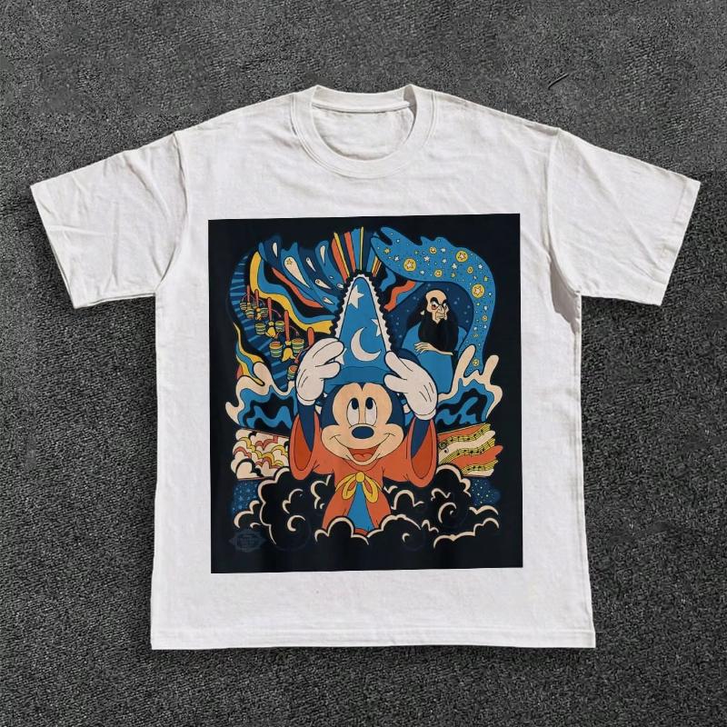 Fashion 2026 New Magic Magician Mickey Graphic Print Trend High Quality Unisex Loose Plus Size Cotton Short Sleeve S
Fashion 2026 New Magic Magician Mickey Graphic Print Trend High Quality Unisex Loose Plus Size Cotton Short Sleeve S
