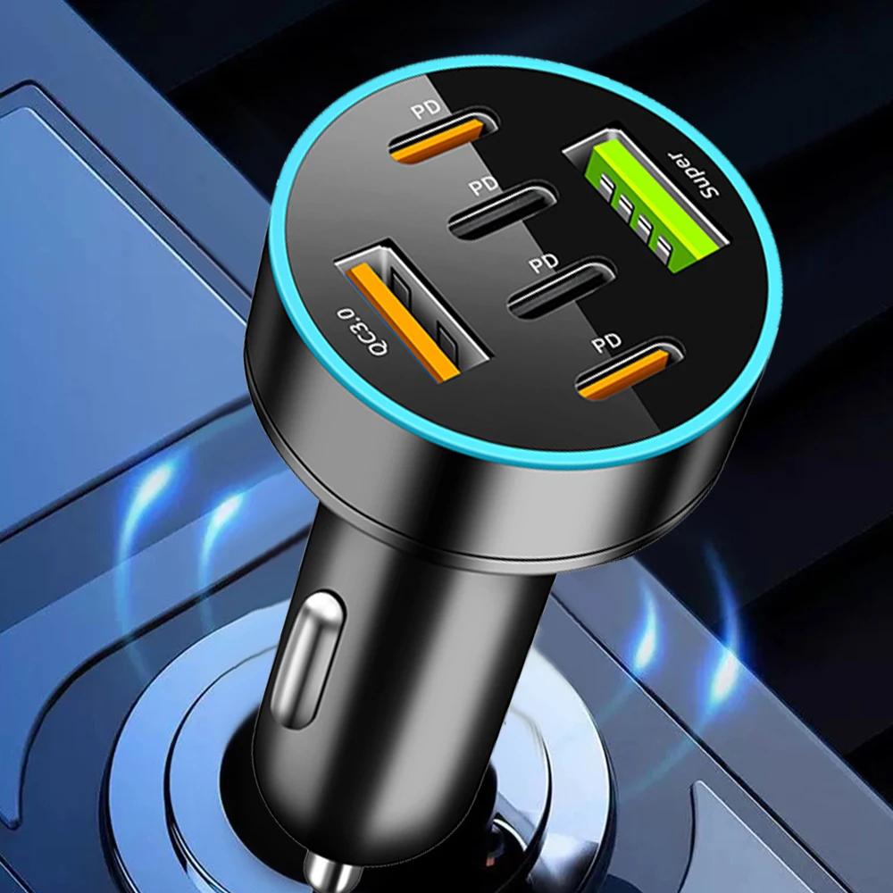 250W and 66W 8/6 Port Car Charger USBType-C PD Fast Charging Truck Vehicles Phone Adapter For iPhone Samsung Huawei Xiaomi
250W and 66W 8/6 Port Car Charger USBType-C PD Fast Charging Truck Vehicles Phone Adapter For iPhone Samsung Huawei Xiaomi