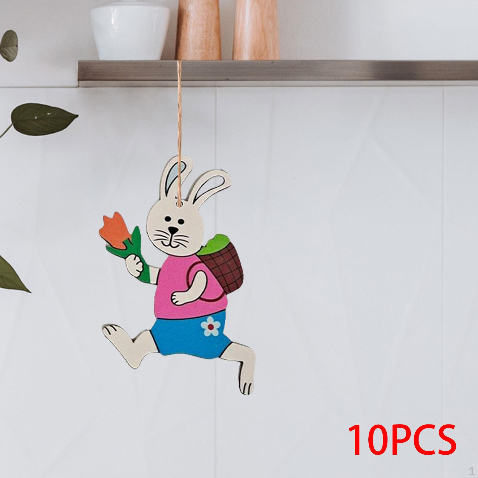 10 Pieces Bunny Easter Wooden Pendant, Cute Hanging Ornaments, with Lanyard DIY Embellishments рожевий
10 Pieces Bunny Easter Wooden Pendant, Cute Hanging Ornaments, with Lanyard DIY Embellishments рожевий