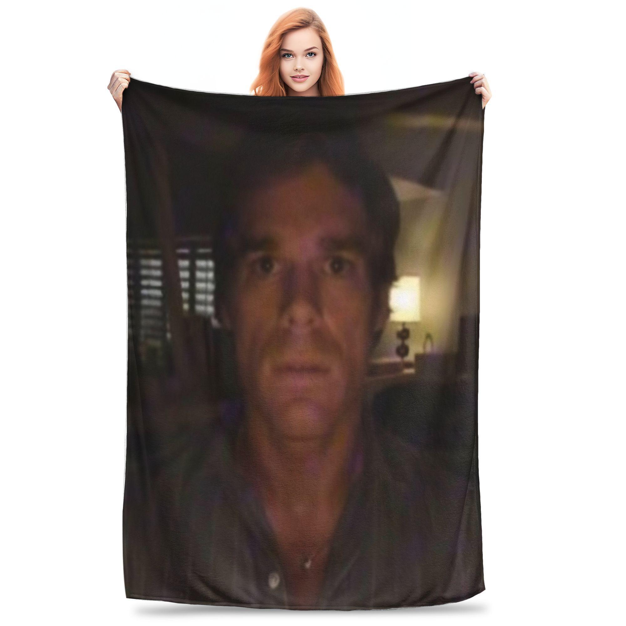 Comfortable Dexter Morgan Stare Blanket Accessories Sofa Decorative Throws And Blankets Warm Flannel for Car 130x150cm
Comfortable Dexter Morgan Stare Blanket Accessories Sofa Decorative Throws And Blankets Warm Flannel for Car 130x150cm