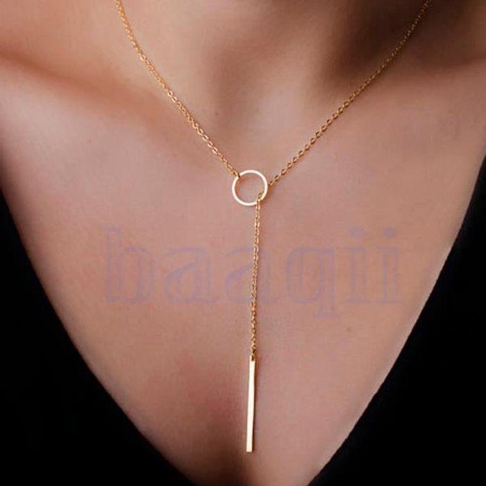 Collier Pandent femmes Fille - Cricle I cadeau de bijoux - Mariage - Doré - Alliage
Collier Pandent femmes Fille - Cricle I cadeau de bijoux - Mariage - Doré - Alliage