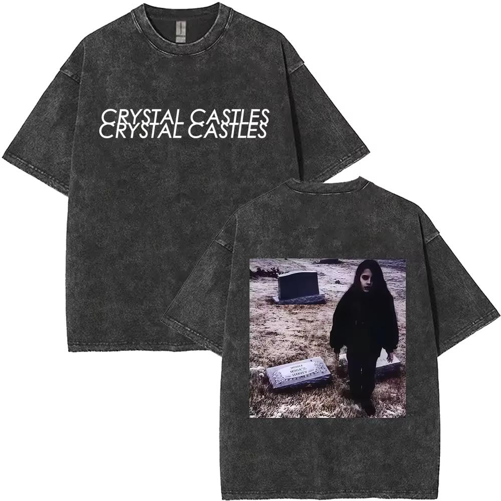 Потерта вінтажна музичний альбом Crystal Castles II, двостороння футболка, чоловіча, готичний панк, чоловічі бавовняні футболки оверсайз XL
Потерта вінтажна музичний альбом Crystal Castles II, двостороння футболка, чоловіча, готичний панк, чоловічі бавовняні футболки оверсайз XL