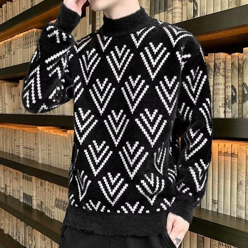 Осенне-зимний мужской свитер-полуводолазка без шариков, корейская версия теплого свитера, плотный антарктический бархатный свитер 3XL
Осенне-зимний мужской свитер-полуводолазка без шариков, корейская версия теплого свитера, плотный антарктический бархатный свитер 3XL