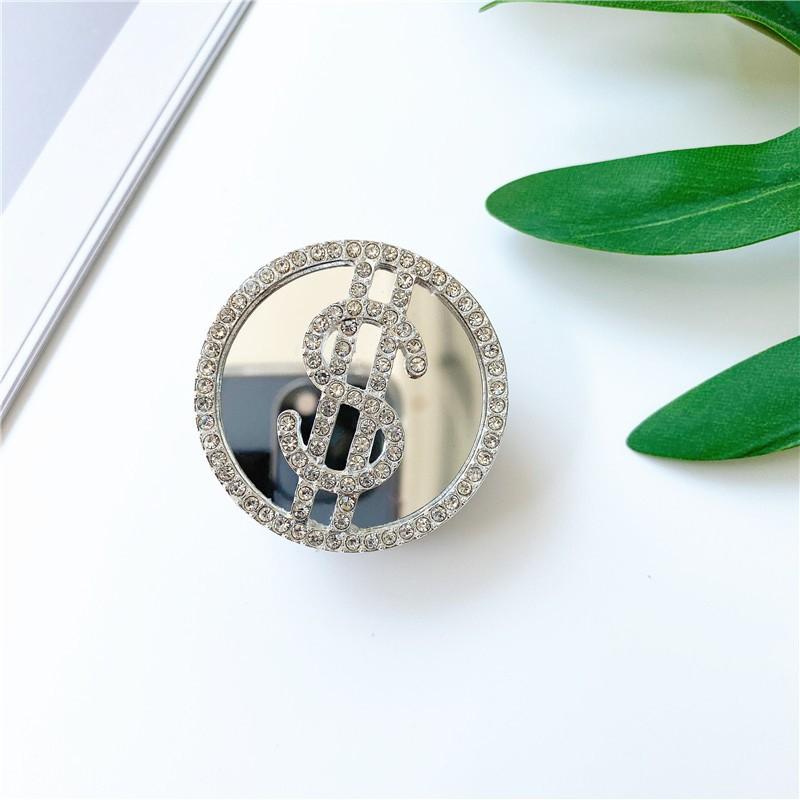 Electroplated Rhinestone Dollar Pattern Mobile Airbag Holder With Shiny Surface Foldable Desktop Lazy Person Tablet Universal Adhesive
Electroplated Rhinestone Dollar Pattern Mobile Airbag Holder With Shiny Surface Foldable Desktop Lazy Person Tablet Universal Adhesive