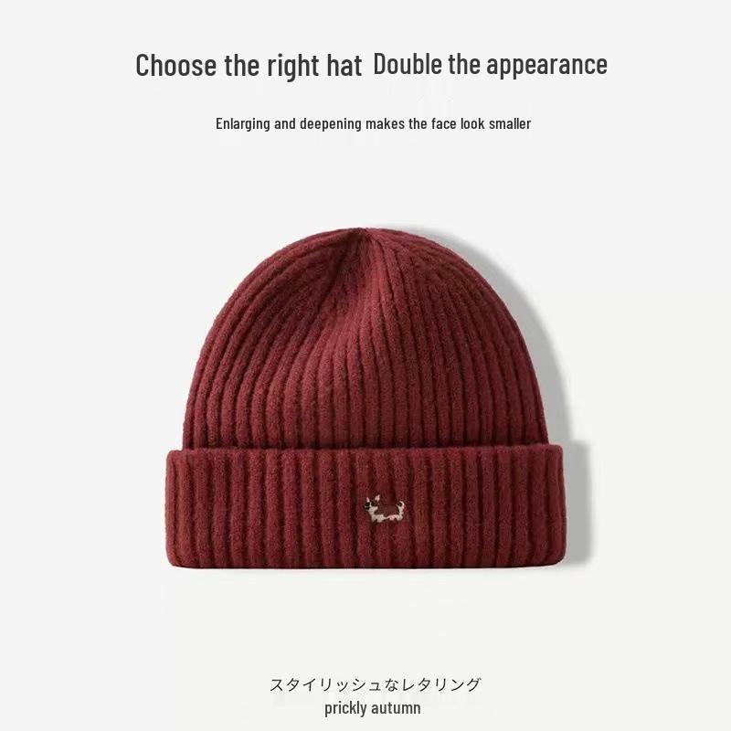 Korean Style Unisex Cute Puppy Embroidery Knit Beanie - Warm Wool, Autumn/Winter, Ear Protection One Size
Korean Style Unisex Cute Puppy Embroidery Knit Beanie - Warm Wool, Autumn/Winter, Ear Protection One Size
