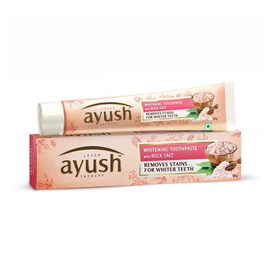 Отбеливающая зубная паста с Каменной солью (80 г), Whitening Toothpaste With Rock Salt, Lever Ayush
Отбеливающая зубная паста с Каменной солью (80 г), Whitening Toothpaste With Rock Salt, Lever Ayush