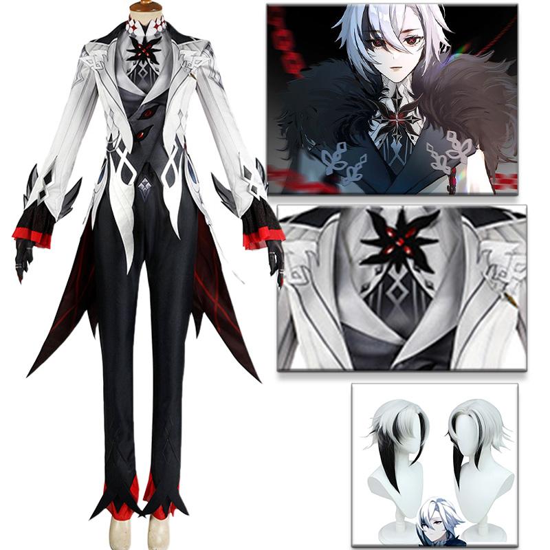 Genshin Impact Arlecchino The Knave Cosplay Costume Full Set Wig Uniform Eleven Fatui Harbingers Outfit Halloween Carnival Party L-(Costume+Wig)
Genshin Impact Arlecchino The Knave Cosplay Costume Full Set Wig Uniform Eleven Fatui Harbingers Outfit Halloween Carnival Party L-(Costume+Wig)