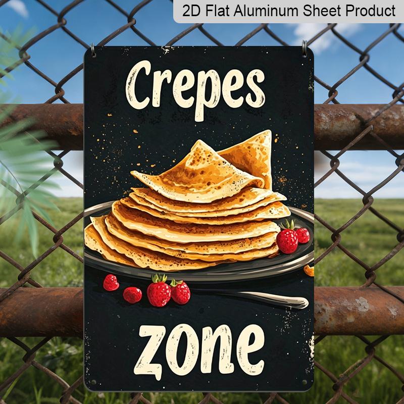 2D Flat, Vintage French Creperie Metal Sign - Heavy- Durable Aluminum Wall Plaque Bakery & for Home Decor - Rustic Crepes Restaurant Art 20*30cm
2D Flat, Vintage French Creperie Metal Sign - Heavy- Durable Aluminum Wall Plaque Bakery & for Home Decor - Rustic Crepes Restaurant Art 20*30cm
