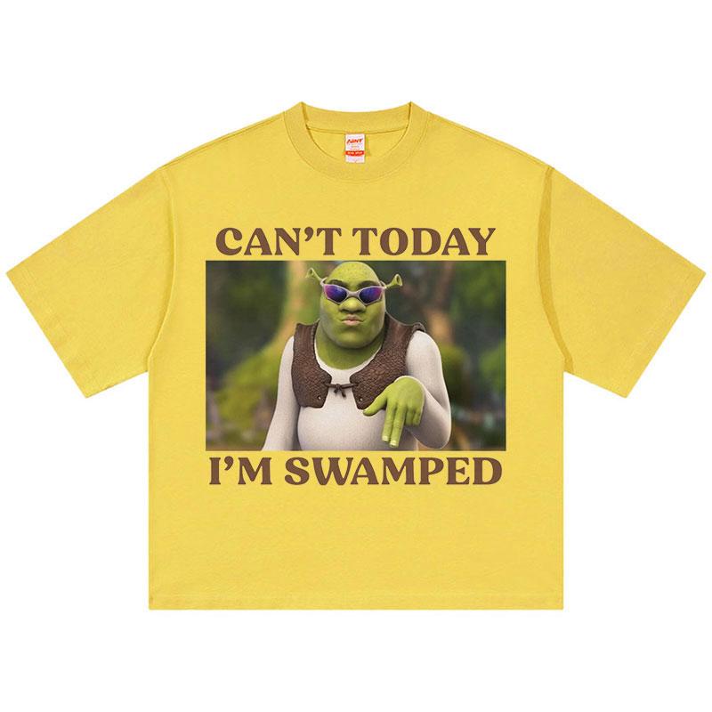 Cant Today Im Swamped Oversized T Shirt Funny Shrek Print Short Sleeve Tshirts Mens Fashion Cotton Tshirt Unisex Streetwear 4XL
Cant Today Im Swamped Oversized T Shirt Funny Shrek Print Short Sleeve Tshirts Mens Fashion Cotton Tshirt Unisex Streetwear 4XL
