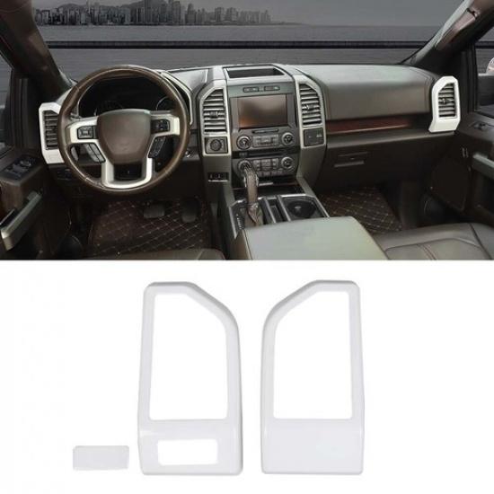 White Air Vent AC Outlet Dashboard Center Side Cover Trim For Ford F150 2015-20
White Air Vent AC Outlet Dashboard Center Side Cover Trim For Ford F150 2015-20
