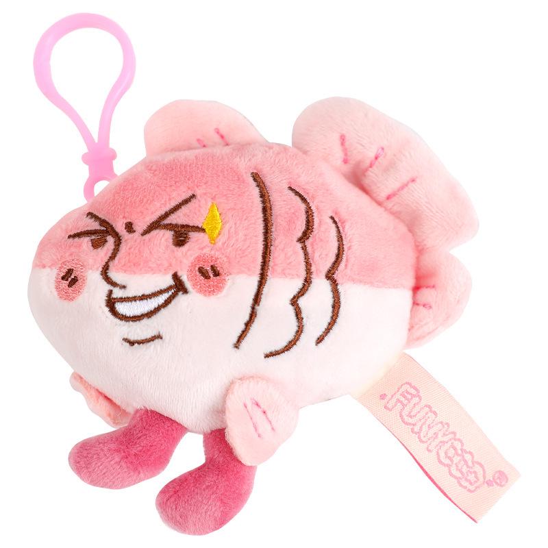 Плюшевый брелок-амулет «Соленая рыба»: Креативный кукольный брелок для сумок – Идеальный маленький подарок на День защиты детей и для пар Standard