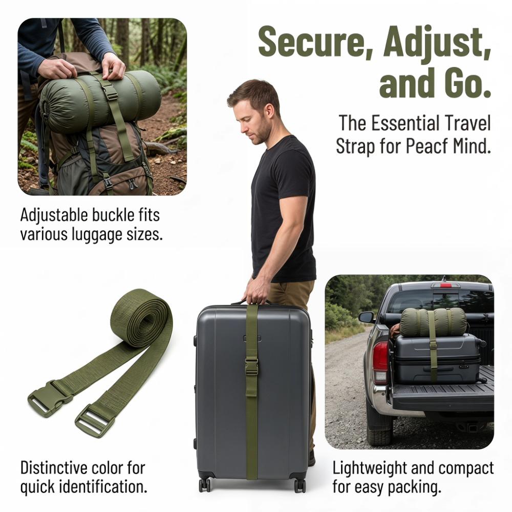 4 Pcs Portable Adjustable Packing Belt Polyester Luggage Straps Baggage Secure Strap Packing зелений
4 Pcs Portable Adjustable Packing Belt Polyester Luggage Straps Baggage Secure Strap Packing зелений