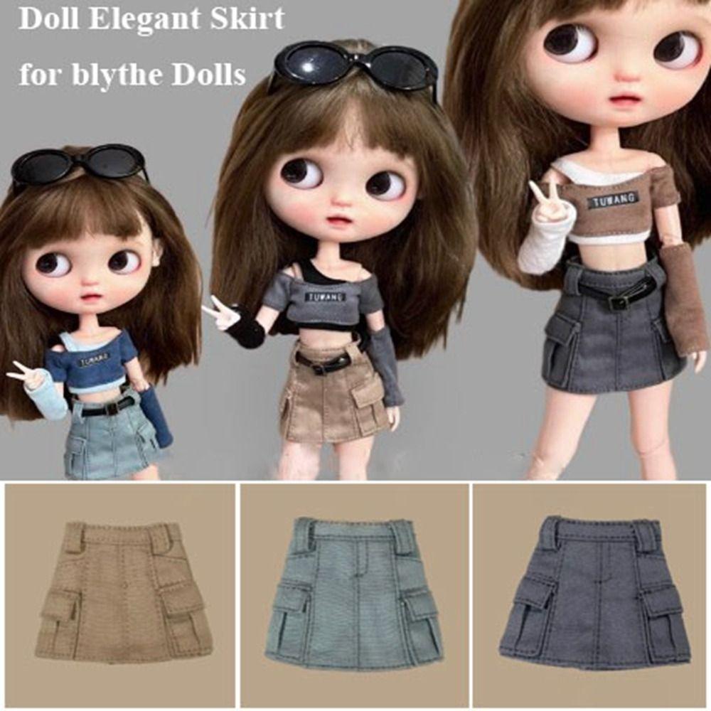 Mini Short Skirt Clothes Cute Doll Workwear Skirt for for blythe Dolls for ob24 Dolls Grey Skirt with Belt
Mini Short Skirt Clothes Cute Doll Workwear Skirt for for blythe Dolls for ob24 Dolls Grey Skirt with Belt