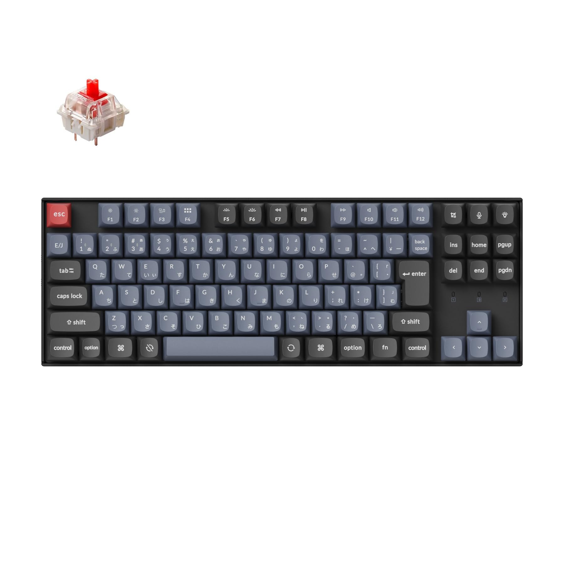 Keychron K8 Pro Wireless Custom Mechanical Double Shot PBT LED Swap Compatible Gateron G Pro Mechanical and Bluetooth Windows Compatible Keyboard/QMK
Keychron K8 Pro Wireless Custom Mechanical Double Shot PBT LED Swap Compatible Gateron G Pro Mechanical and Bluetooth Windows Compatible Keyboard/QMK