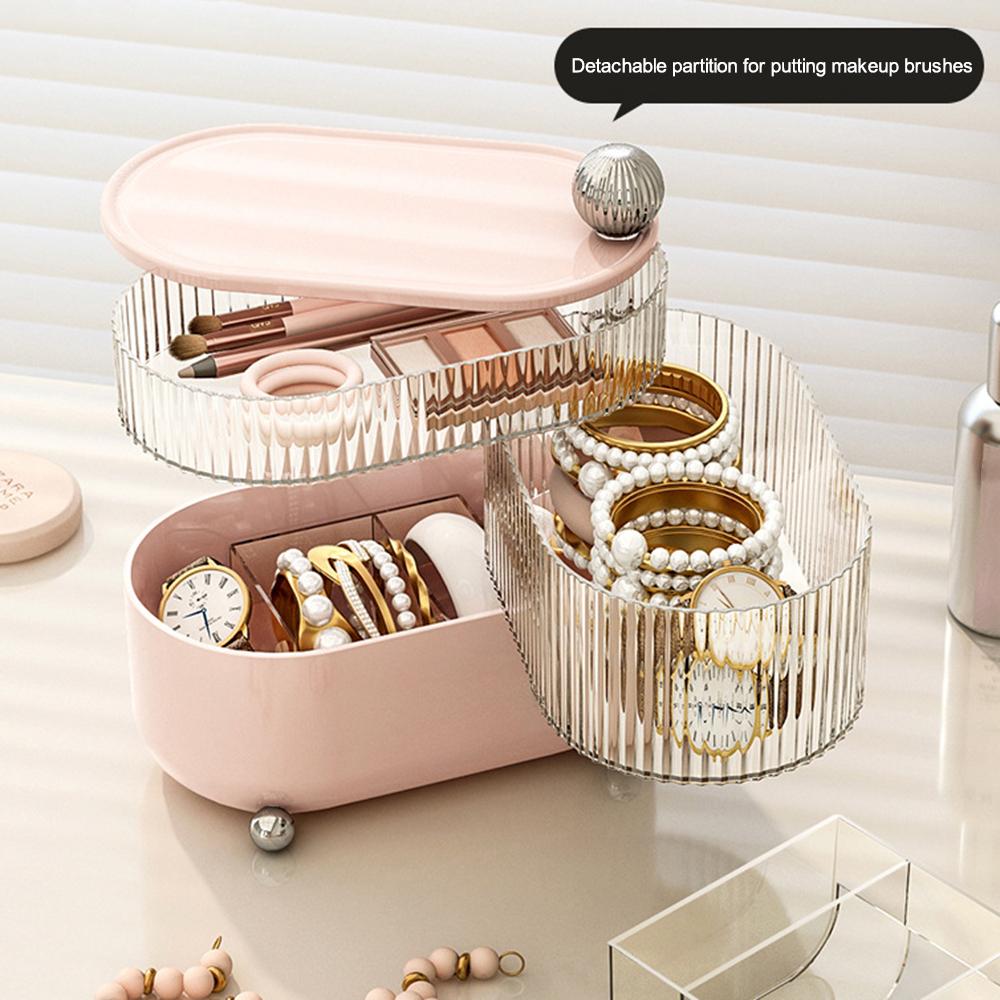 Rotary Storage Tray Rack Transparent Multi-Layers Earring Bracelet Jewelry Organizer Container Bear/Four Layers/Beige
Rotary Storage Tray Rack Transparent Multi-Layers Earring Bracelet Jewelry Organizer Container Bear/Four Layers/Beige
