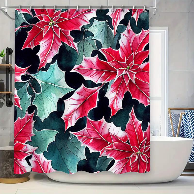 Christmas Shower Curtain Waterproof Decorative Bathroom Curtains For Kids Room Flower Pattern W60H190(CM)-1 Pcs
Christmas Shower Curtain Waterproof Decorative Bathroom Curtains For Kids Room Flower Pattern W60H190(CM)-1 Pcs