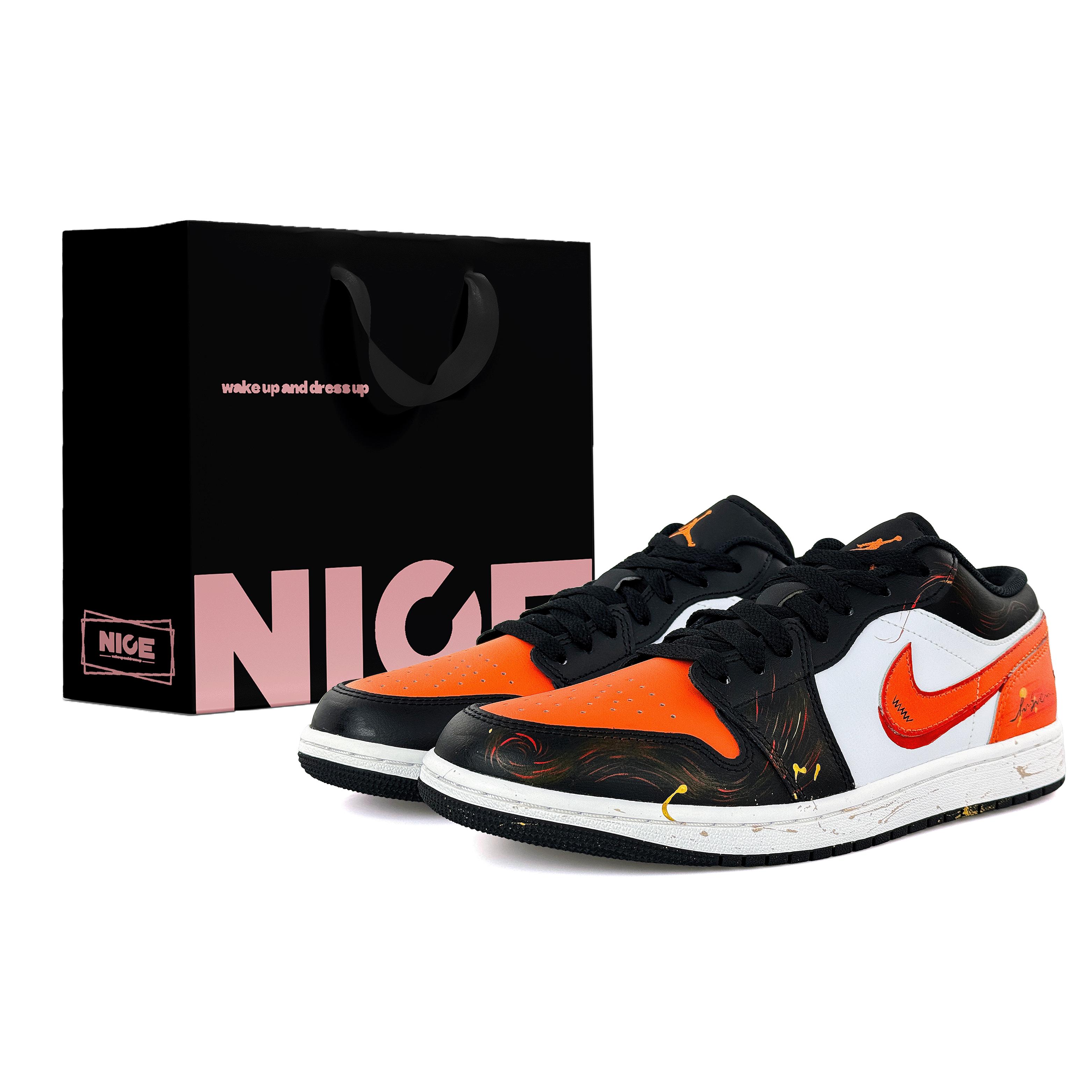 Jordan Air Jordan 1 Abrasion Resistant Abrasion Resistant Low top Vintage Basketball Shoes Unisex Black White Orange 553558-081(Team1453-LD) 43
Jordan Air Jordan 1 Abrasion Resistant Abrasion Resistant Low top Vintage Basketball Shoes Unisex Black White Orange 553558-081(Team1453-LD) 43