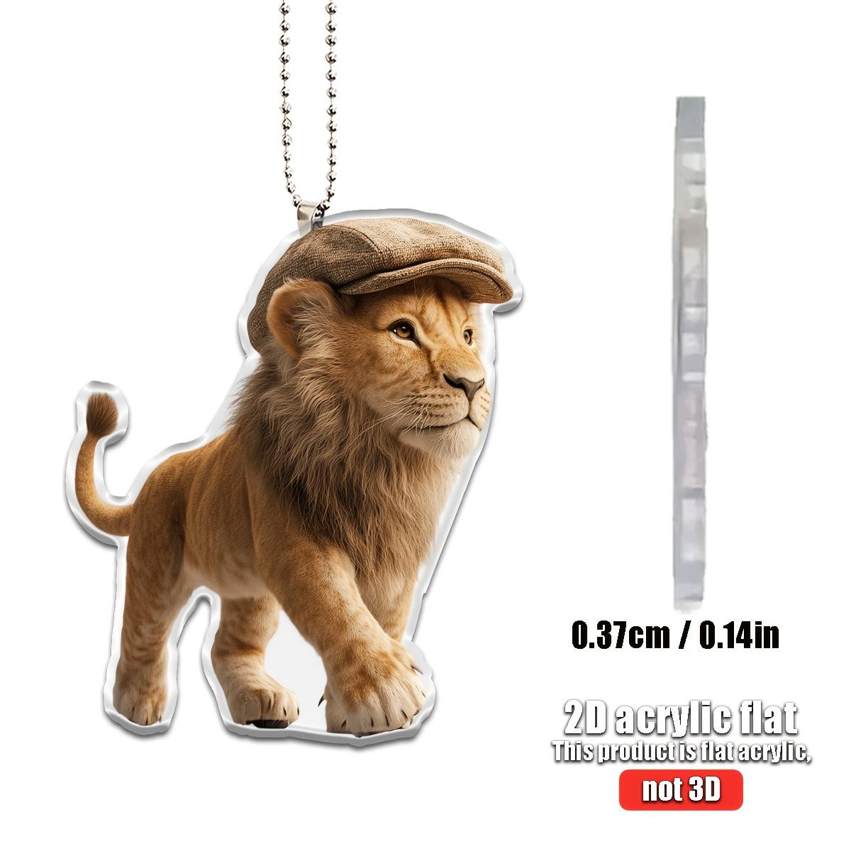 1Pc 2D Wearing a Hat Lion Pendant Used for Car Hanging Decoration Fun Decoration Home Decoration Backpack Accessories keychains
1Pc 2D Wearing a Hat Lion Pendant Used for Car Hanging Decoration Fun Decoration Home Decoration Backpack Accessories keychains