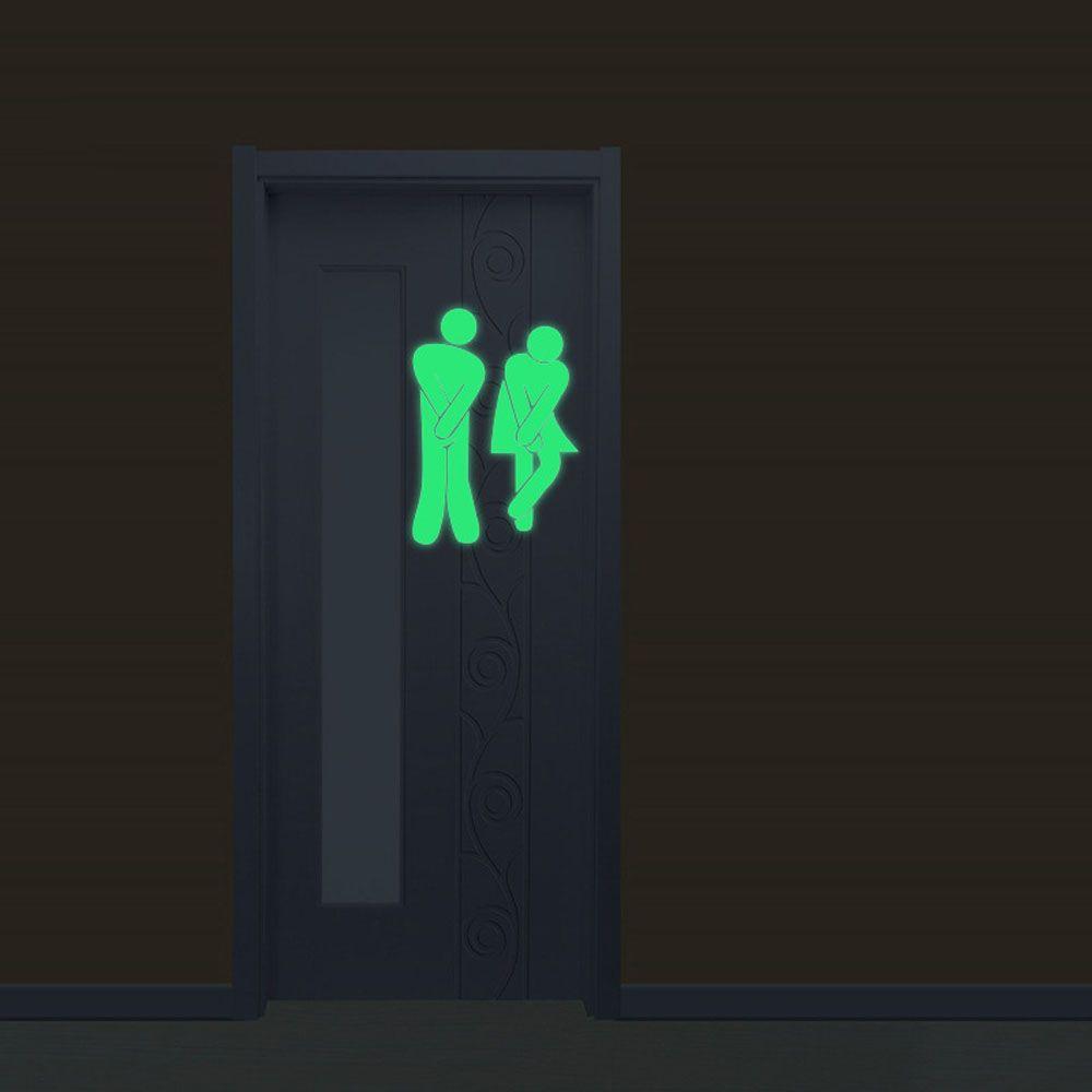 Decor Luminous Bathroom Decoration Toilet Sticker Washroom Door Sign Wall Sticker Indicator Label 1pc
Decor Luminous Bathroom Decoration Toilet Sticker Washroom Door Sign Wall Sticker Indicator Label 1pc