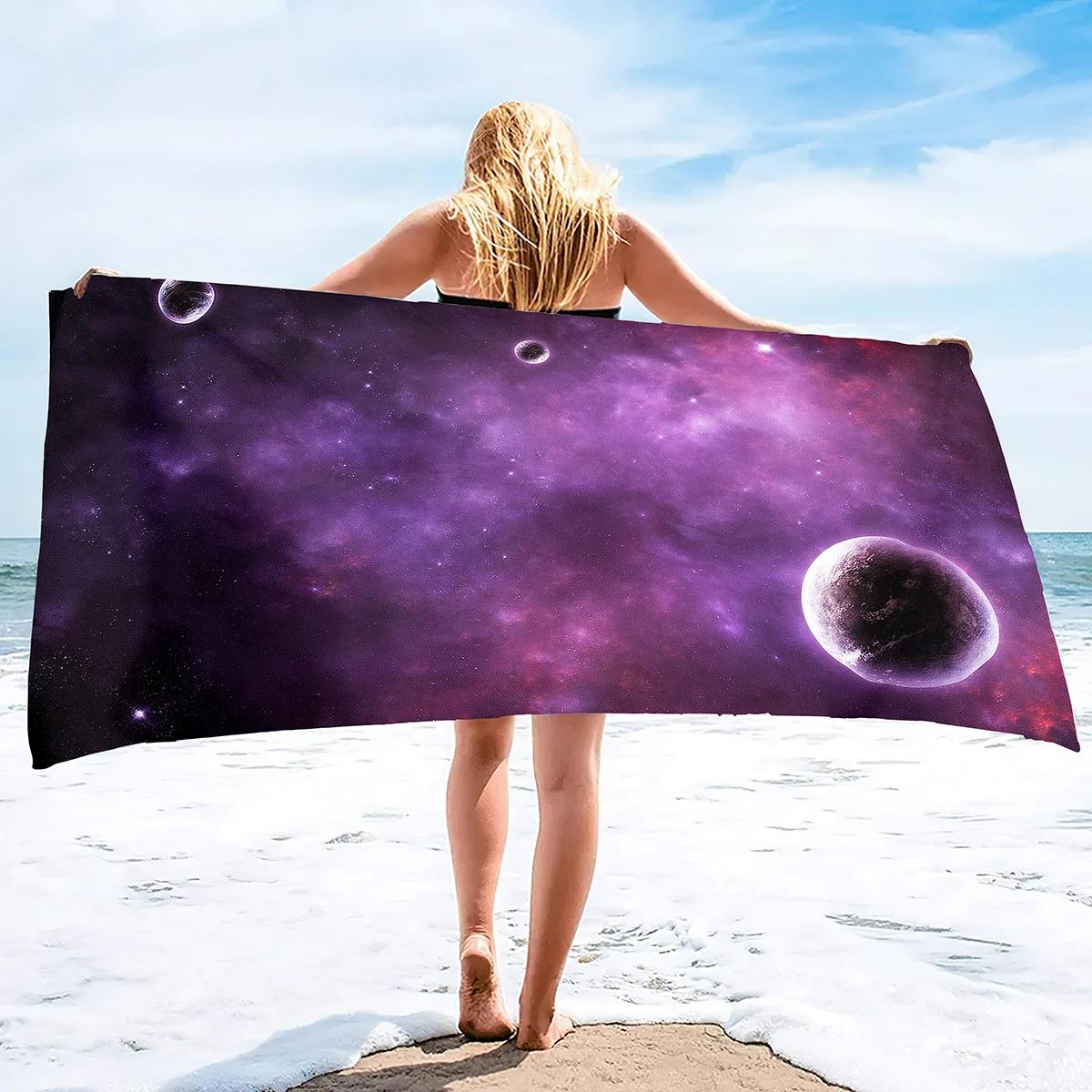 Beautiful Space Galaxy Nebula Stars Beach Towel Microfiber Pool Towel Absorbent Quick Dry Beach Towel Sand Free Blanket for Kids W40*H60(CM)
Beautiful Space Galaxy Nebula Stars Beach Towel Microfiber Pool Towel Absorbent Quick Dry Beach Towel Sand Free Blanket for Kids W40*H60(CM)