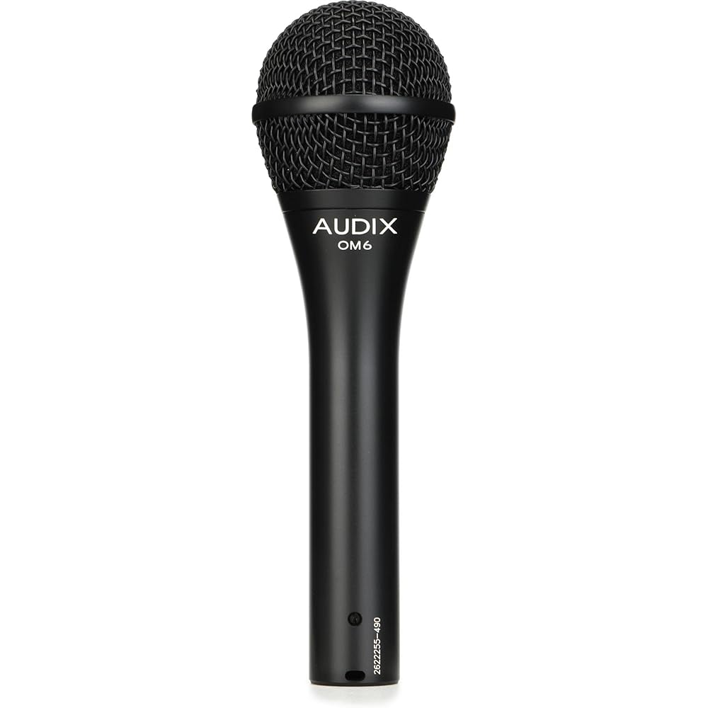AUDIX Audix OM6 Vocal Live Singing Studio Recording Handheld Dynamic Microphone Ultra Unidirectio...
AUDIX Audix OM6 Vocal Live Singing Studio Recording Handheld Dynamic Microphone Ultra Unidirectio...